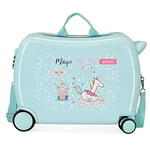 Enso Magic Unicorn Valise pour Enfant Bleu 50 x 38 x 20 cm Rigide ABS Fermeture à Combinaison latérale 34 l 1,8 kg 4 Roues Équipement à Main