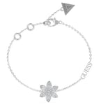 Guess UBB04144RHS White Lotus PavÃ© Flower Stainless Steel Jewellery