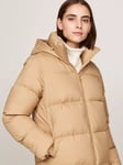 Tommy Hilfiger Down Puffer Longline Coat, Classic Khaki