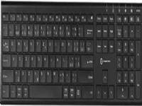 Keyboard Powerton Powerton UltraSlim, CZ/SK keyboard, Multi-Device type 2.4 GHz Dongle + Dual Bluetooth, wireless, black