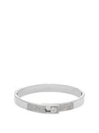 Emporio Armani Stainless Steel With Crystals Setted Bangle Bracelet