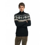 Dale of Norway Myking Sweater - Pull en laine mérinos homme Black / Brown / Off White - old L