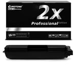 2x Eurotone Pro Toner Black for Kyocera Ecosys P-6035-cdn M-6535-cidn