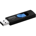 ADATA UV320 USB 3.1 128 GB Quick Slide Capless Flash Drive Black