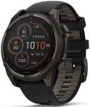 Garmin 010-02906-11 Fēnix 8 Amoled Svart/Gummi Ø47 mm