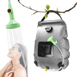 Douche solaire de Camping ,20 l ,avec indicateur de température , Douches de randonnée ,Portable , pour Le Camping, la Plage, Le Jardin, la Natation,