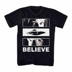 The X-Files UFO Eyes I Want to Believe Agents Skully Mulder TV T Shirt XF0001