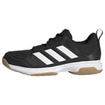 adidas Femme Ligra 7 Indoor Shoes Chaussures De Handball, FTWR White/Core Black, Fraction_43_and_1_Third EU