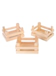 Small Foot - Wooden Crates Small 10x8x5.5cm set of 3