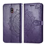 Mandala läder Xiaomi Redmi 8A fodral - Lila