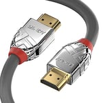 Lindy - Câble HDMI 2.0 Cromo Line 1 Mètre avec Ethernet, High Speed 4k@60Hz 18G 3D 1080p HDCP 2.2 120Hz 144Hz Certificat HDR, ARC, CEC, ATC| Compatible avec TV, Monitor, PS5, Blu-ray, Barre de son