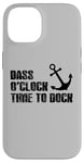 Coque pour iPhone 14 Pêche au bar Bass O'Clock Time To Dock Boating Fisherman