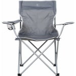 Maxxgarden - Chaise de Camping - Chaise de Pêche - Pliante - Gris