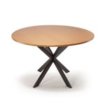 Pied de table central Mottez en acier noir H. 71 x P. 78 cm