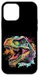 Coque pour iPhone 12 mini T Rex Pop Art, Dinosaure