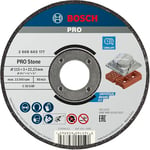 Bosch Accessories Disque à tronçonner droit standard Professional 1x pour pierre (pour brique, marbre, diamètre 115 mm, accessoires pour meuleuses d'angle) Gris