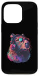 Coque pour iPhone 13 Pro Capybara DJ House Dance Club Beatmaker Casque de musique