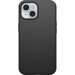 OtterBox iPhone 15, iPhone 14, and iPhone 13 Symmetry Series Case - BLACK, ultra-sleek, wireless charging compatible, raised edges protect camera & screen