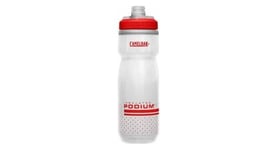 Bidon isotherme camelbak podium chill 0 6l blanc   rouge