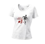 T-Shirt Femme Col V George Best / Vintage Footballeur Foot Star