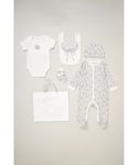 Rock A Bye Baby Girl Cotton 5-Piece Gift Set - Cream - Size Newborn