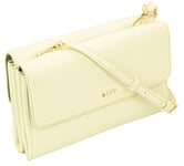 DKNY Crossbody Bag Cream Off White Leather Medium Shoulder & Clutch Handbag