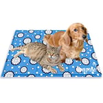 Dog Cooling Mats 90x60 cm, Cooling Mat for Dogs with Non-Toxic Gel, Large Pet Cooling Mat for Crates, Kennels, and Beds for Hot Summer Days