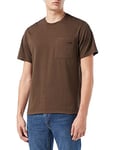 Levi's Men's Ss Pocket Tee Relaxed Fit T-Shirt Pocket Hot Fudge (Brown) S -