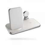 Zens 4 in 1 Stand+Watch Wireless Charger Aluminium Vit