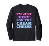 Cream Cheese I Love Cream Cheese Funny Food Lover Long Sleeve T-Shirt