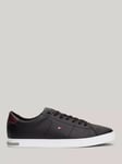 Tommy Hilfiger Essential Leather Trainers, Black