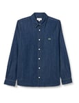 Lacoste Men's Ch0197 Woven Shirts, Rinse, 38