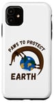 Coque pour iPhone 11 Funny Dog Earth Day Save The Planet Paws To Protect Earth Day