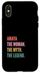 Coque pour iPhone X/XS Funny First Name Design Woman Myth Legend - Amaya