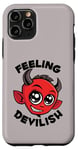 Coque pour iPhone 11 Pro Se sentir diabolique, mignon diable souriant