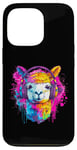 Coque pour iPhone 13 Pro Alpaca DJ Dance Club Artwork Techno Music Casque House