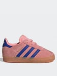 adidas Originals Unisex Infant Gazelle Elastic Trainers - Pink, Pink, Size 9 Younger