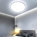 24W Rund LED-Taklampa, 6500K Taklampa, 2400LM Modern Lampa, Vardagsrum, Sovrum, Kök, IP44, Ø23cm