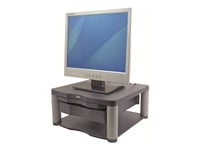 Fellowes Premium Monitor Riser Plus - Monteringskomponent (Draglåda) - För Lcd-Display - Grafit - Skärmstorlek: 21"