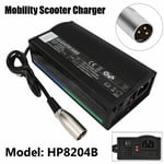 HP8204B 24V 5A Mobility Scooter Charger Electric wheelchair Battery Adapter UK