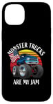 iPhone 14 Plus Monster Trucks Are My Jam Funny 4x4 Monster Truck Cartoon Case