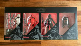 Star Wars - CRIMSON STORMTROOPER + SANDTROOPER + R2Q5 + PILOT - Black Series