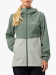 Jack Wolfskin 2 Layer Texapore Rain Jacket, Hedge Green