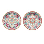 Purely Home Rio Corte 27cm Melamine Dinner Plates, Set of 2