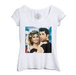 T-Shirt Femme Col Echancré John Travolta Et Olivia Newton Grease Photo De Stars Célébrités Original 3