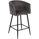 Atmosphera Créateur D'intérieur - Fauteuil de bar Marlo gris