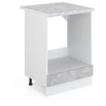 Meuble pour four R-Line, Béton, 60 cm , pt Marbre Vicco