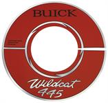 Original Parts Group OPG-BR00384 Decal, 65-66 Riviera, Air Cleaner, 401, Buick Wildcat 445, 10", Red, Aluminum