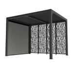 Pergola bioclimatique - Autoportée - Aluminium - 7,2m²  