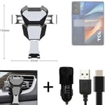 Car holder air vent mount for TCL 50 SE cell phone mount